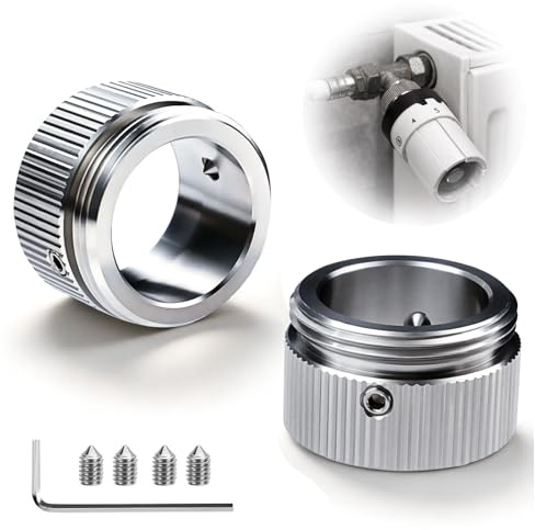 Heizkörperthermostat Adapter für Danfoss RA/RA-N Ventile auf M30x1,5 Heizungsventil Adapter Heizungsthermostat 22mm, mit Sechskantschlüssel