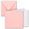 20x Quadratisches Falt-Karten Set - 15 x 15 cm - mit Brief-Umschlägen & Einlegeblättern - Rosa - FarbenFroh by GUSTAV NEUSER