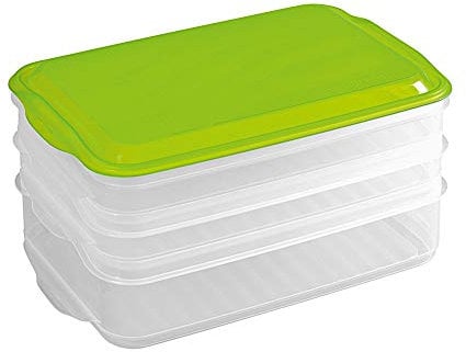 Unbekannt SISTEMA Lunchbox Snack Attack Duo 975 ml 19,7x15,8x6cm farbig Sortiert, 6 Stück
