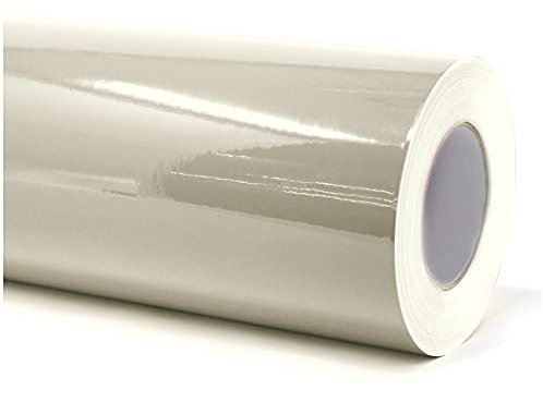 Finest Folia (6€/m² Plotterfolie Möbelfolie glänzend Glanz Klebefolie Küchenfolie selbstklebende PVC Folie 63cm Medienbreite (082 Beige, 10 Meter)