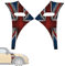 Paileco - Adesivo per parafango anteriore, motivo bandiera Union Jack per F55 F56