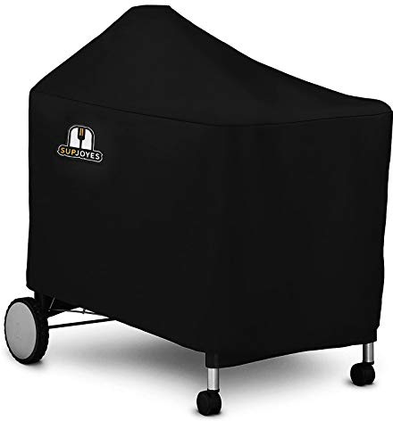 SUPJOYES Grill Cover for Weber Performer Deluxe Charcoal, 22 Inch BBQ Grill Cover, Heavy Duty Waterproof Grill Cover for Weber Performer Charcoal
