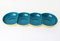 TUPPERWARE Allegra Servierschale Servierquartett Perle Petrol/Gold + Joghurtbecher