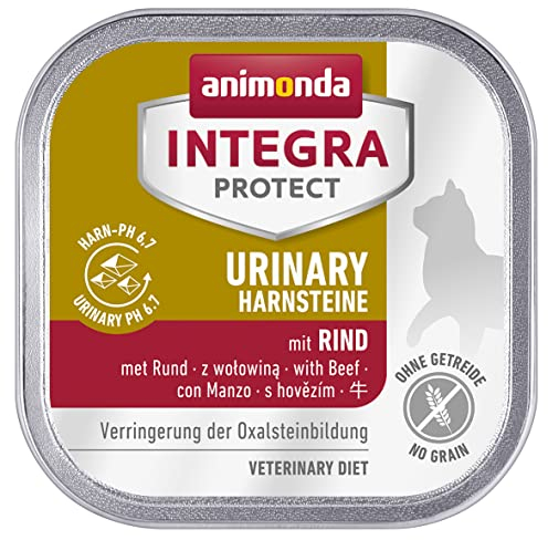 animonda INTEGRA PROTECT Katzenfutter nass Urinary Oxalstein Huhn (16 x 100g), vom Tierarzt empfohlen bei Harnsteinen, mit Veterinären entwickeltes Diätalleinfutter für erwachsene Katzen