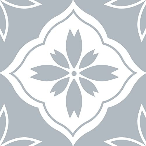 Peel and Stick Floor Tiles Self Adhesive Floor Tile Vinyl Flooring for Kitchen Bathroom Living Room Waterproof 20X20cm 10pcs