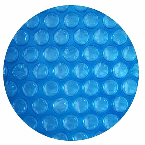 EVOLUTION Solarplane Rund 400cm Light-Blue 300µm Erwärmung Solarfolie Isolierung Pool