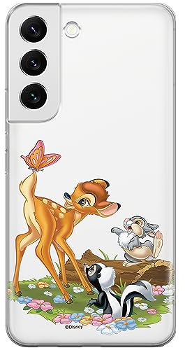 ERT GROUP Handyhülle für Samsung S22 Original und offiziell Lizenziertes Disney Muster Bambi & Friends 002 optimal an die Form des Handy angepasst, teilweise transparent