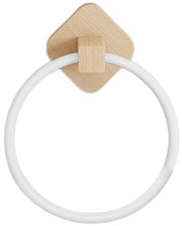 Diarypiece Porte-serviettes rond en bois pour salle de bain, cuisine, salle de bain