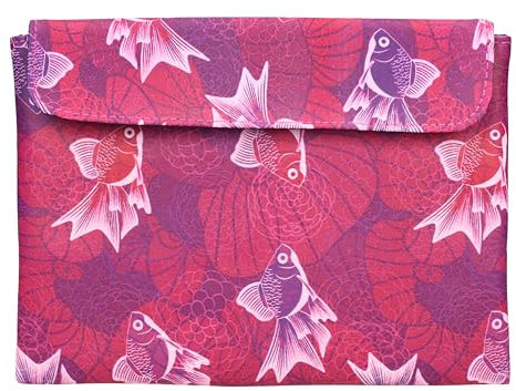 Uchiwa - Sleeve Cover - Sleeve Holder Design Fishpond Uchiwa - Compatible with Kindle eBooks - Size 24 x 22 x 3 cm
