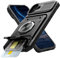 Vofolen für iPhone 11 Hülle mit Kartenfach Wallet [2 Karten speichern] Fingerringhalter Kickstand Militärstandard Stoßfest Hülle iPhone 11 Heavy Duty Schutzhülle Case 6.1 Zoll-Schwarz