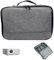 Kalastussaari Projector Case Waterproof Shock Resistant 7.7x5.9x6.5in Projector Bag with with Accessories Storage Pockets Zippered Handled Oxford Projector Carrying Case Projector Bag