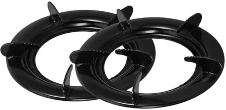 ARTIBETTER encimera de gas rejilla wok para freír soporte wok para quemador de gas soporte para estufa de gas estante de la cocina de gas parrillas para wok para freír Acero inoxidable Black