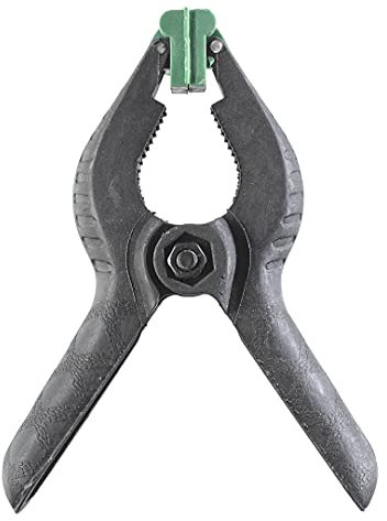 kwb Feder-Zwinge 100 mm, Spann-Weite 40 mm, hohe Feder-Kraft für Leim- und Klebearbeiten, Feder-Klemme zum klammern und halten