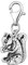 Quiges Charms Anhänger Eichhörnchen Versilbert Damen Schmuck für Bettelarmband