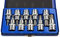 US PRO B1128 Lot de 10 douilles Torx TRX-Star 1/2