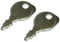 2 x Ignition Keys For Ride On Lawnmower