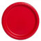 Unique- Platos de Papel Ecológicos-18 cm Rojo-Paquete de 20, Color red, 18 centimeters (31454EU)