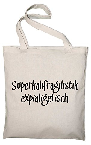 STYLETEX23 Mary Poppins Fun Jutebeutel Baumwolltasche, natur