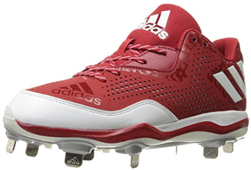 adidas Herren Freak X Carbon Mid Softballschuh, Rot (Power Rot/Weiß/Silber Metallic), 40 EU