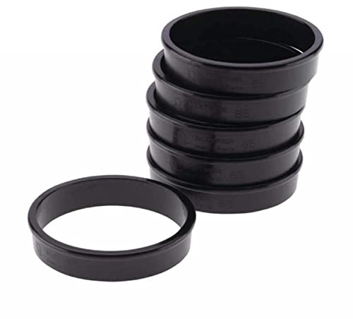 Matfer Bourgeat 346706 Exoglass Tart Rings, Steel, Black