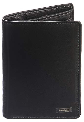 Greenland Nature Black Nappa Geldbörse RFID 9,5 cm
