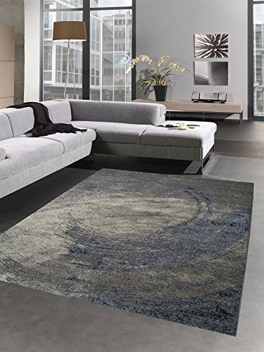 Designer Teppich Wohnzimmerteppich Kurzflor Steinrelief Stein Optik braun beige grau Größe 120x170 cm