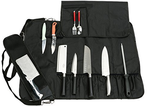 HANSHI Borsa Porta coltelli Pieghevole Custodia di stoccaggio Arrotolabile con Tracolla