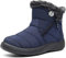 Gaatpot Stivali Donna Stivaletti Invernali Scarpe Cotone Outdoor Stivali da Neve Caldo Peluche blu 40 EU