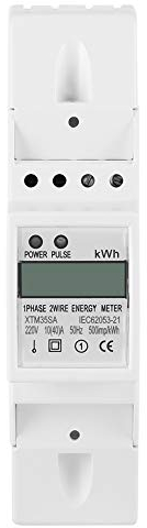 Digitaler Stromzähler, 230V AC Einphasig Stromzähler 10 (40) A Elektronische Kwh Meter für Hutschiene