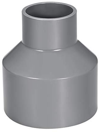 sourcing map Réducteur de Tuyau PVC DWV Hub 40 Gris 40mm x 75mm Douille