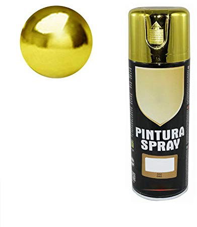 H HANSEL HOME Pintura Spray Oro Cromo 400 Ml