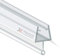 KRAUS Duschdichtung für 8-10mm Glas, 200cm - Transparent, Qualitative Duschtürdichtung/Duschlippe als Duschdichtungen für Duschtüren, kombinierbar mit einer Schwallschutzleiste Dusche