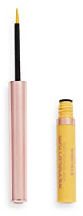 Makeup Revolution, Neon Heat, Farbiger flüssiger Eyeliner, Zitronengelb, 2.4ml