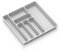 TIENDA EURASIA - Organizador Cubiertos para Cajon Cocina, Bandeja Cubiertos con Separador Cubiertos, Cobertero para Cajon Blanco (45 x 45 cm)