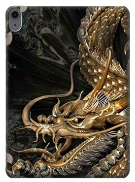 Gold Dragon Tablet Funda Carcasa Case para iPad Air 11 (2025,2022,2020, 4th, 5th), iPad Pro 11 (2022, 6th)