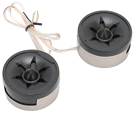 2 STÜCKe 350 W Mini Kalottenhochtöner, 97 Db/W Empfindlichkeit, 6000 Hz-40000 Hz Frequenz, High Fidelity Sound, Weicher Kuppelpieper, Runder Lautsprecher, Geeignet für Alle Auto Audiosysteme