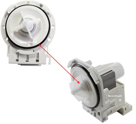 Marel Shop® - Pompa di Scarico per Lavatrice compatibile con Electrolux Zanussi Rex per Modelli : EWT1362HDS - EWT1263AA2 - EWT1365EL1 - EWD1264SS2