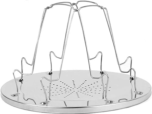 CZ-XING Tostapane da campeggio in acciaio inox, griglia portatile da campeggio per barbecue, fornello da campeggio fornello da campeggio tostapane per cottura interna e campeggio all'aperto picnic