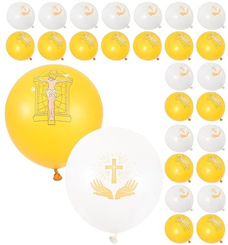 Abaodam 50 Stück Beerdigungsballons Party-ballon-dekor Ballon Für Die Party Erinnerungsballonverzierung Ballons Zur Taufe Beerdigung Ballons Baby Großer Ballon Emulsion Das Kreuz