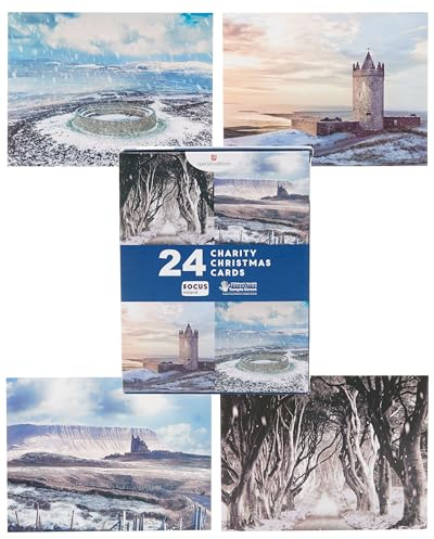 UK Greetings Multipack mit 24 Weihnachtskarten für Ihn/Sie/Freund, 4 Foto-Designs