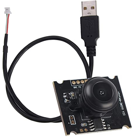 ViaGasaFamido 110° USB-Kameramodul, USB-Kameramodul, OV3660 Chip USB2.0 Webcam-Board mit Mikrofonausgang 2048 X 1536 15fps 110° Unterstützung Mobiler OTG, Webcams