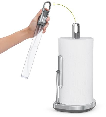simplehuman Porte-Serviettes sur Pied avec Pompe de pulvérisation, Acier Inoxydable brossé