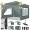COBIZI Faltpavillon 3x3m Pavillon 3x3 Wasserdicht Stabil Winterfest mit 4 Seitenwände 2.0 Pop Up Pavillon UV-Schutz 50+ Partyzelt Gartenpavillon für Strand Hochzeit Camping