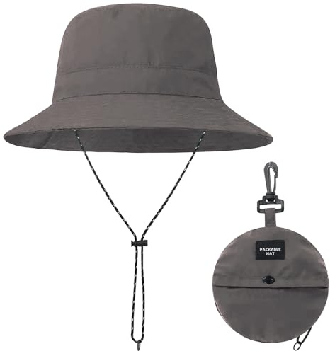 BBXWANG Packbarer Bucket Hat für Damen, Leichter Fischerhüte, Verstellbarer Schlapphut, Sonnenhut Herren