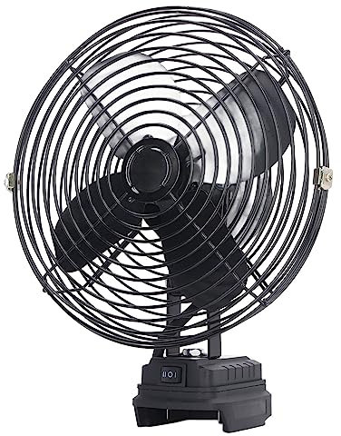 XHTLLO Ventilador Eléctrico Portátil con Batería De Litio De 18 V, Ventilador Recargable De 30 W Y 8 Pulgadas para Acampar