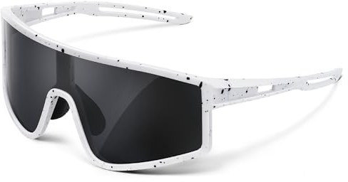 konqkin Sportbrille-Herren-Damen-Fahrradbrille-Schnelle Brille-Polarisierte-Sonnenbrille-Rennrad Brille-Sunglasses-Men-Women-UV400 Schutz-Ski Brille-Mtb Brille-für Radfahren Skifahren Fahrrad