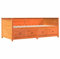 ZQQLVOO Bed Frame Lattenrost Palettenbett Bodenbett Tagesbett Wachsbraun 100x200 cm Massivholz Kiefer