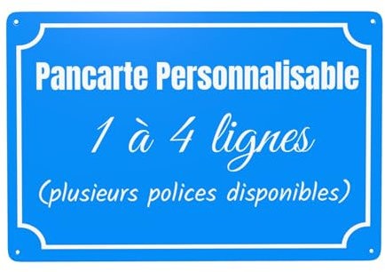 pancarte personnalisable panneau personnalisé panneau personnalisable Intérieure/Extérieure - Vidéo Surveillance Panneau Plaque Alarme - pour Garage, Hôtel, école, Jardin, Adresse Résidentielle
