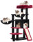 Gitelsnour Gothic Cat Tree, Halloween Cat Tower with condo, 2 Baskets, Large Platform, Scratch Board, Cat Scratching Posts for Indoor Cats, Black and red GCT003SBR