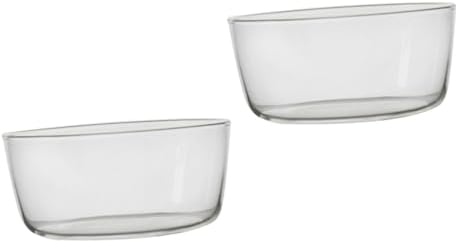 Alipis 2 Pièces bol sauces ramequin ustensiles de service pour charcuterie ramequins récipient transparent clair plat four plats à four saladier de légumes saladier en verre Un verre